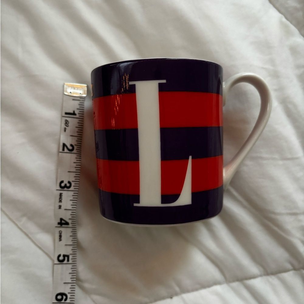 Kate Spade Monogram Coffee Mug "L"